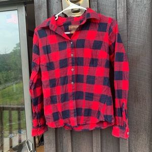 Lincoln outfitters Ladies Red Flannel Size Small